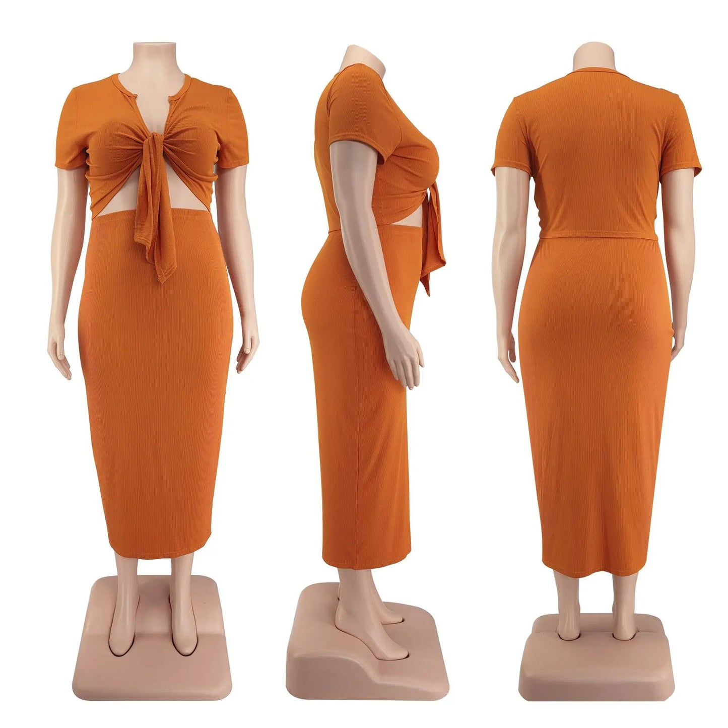 Round Collar Two Piece Set