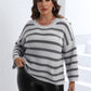 Striped Dropped Shoulder Sweater
