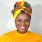 Duma Mbili African Print Bonnet wrap