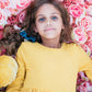Mustard 3/4 Sleeve Pocket Twirl Dress