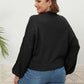 Mock Neck Cable Knit Long Sleeve Sweater