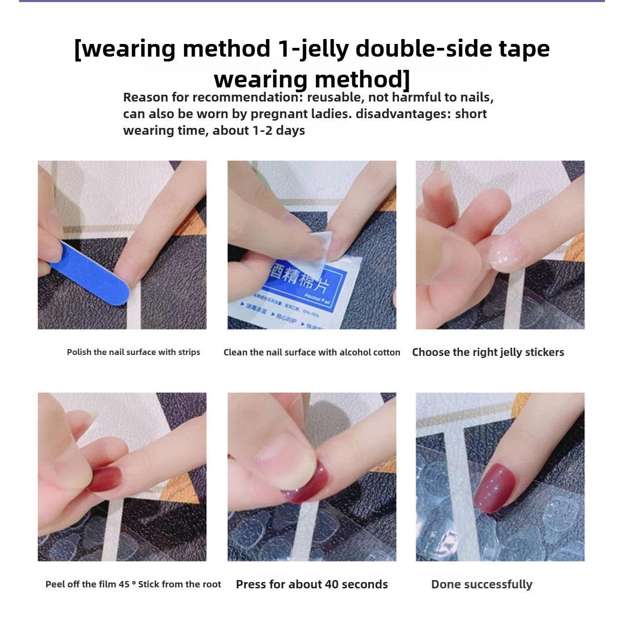 Handmade Nail Wear Nail Art Reusable Press on Nails False Nails