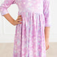 Love Story 3/4 Sleeve Pocket Twirl Dress