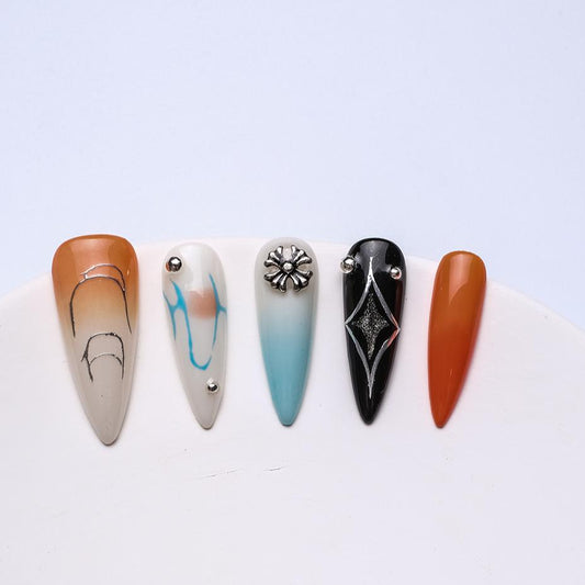 Handmade Nail Wear Nail Art Reusable Press on Nails
