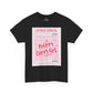 Pretty Curvy Girl Tee — Pink Guest Check Graphic Shirt