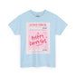 Pretty Curvy Girl Tee — Pink Guest Check Graphic Shirt