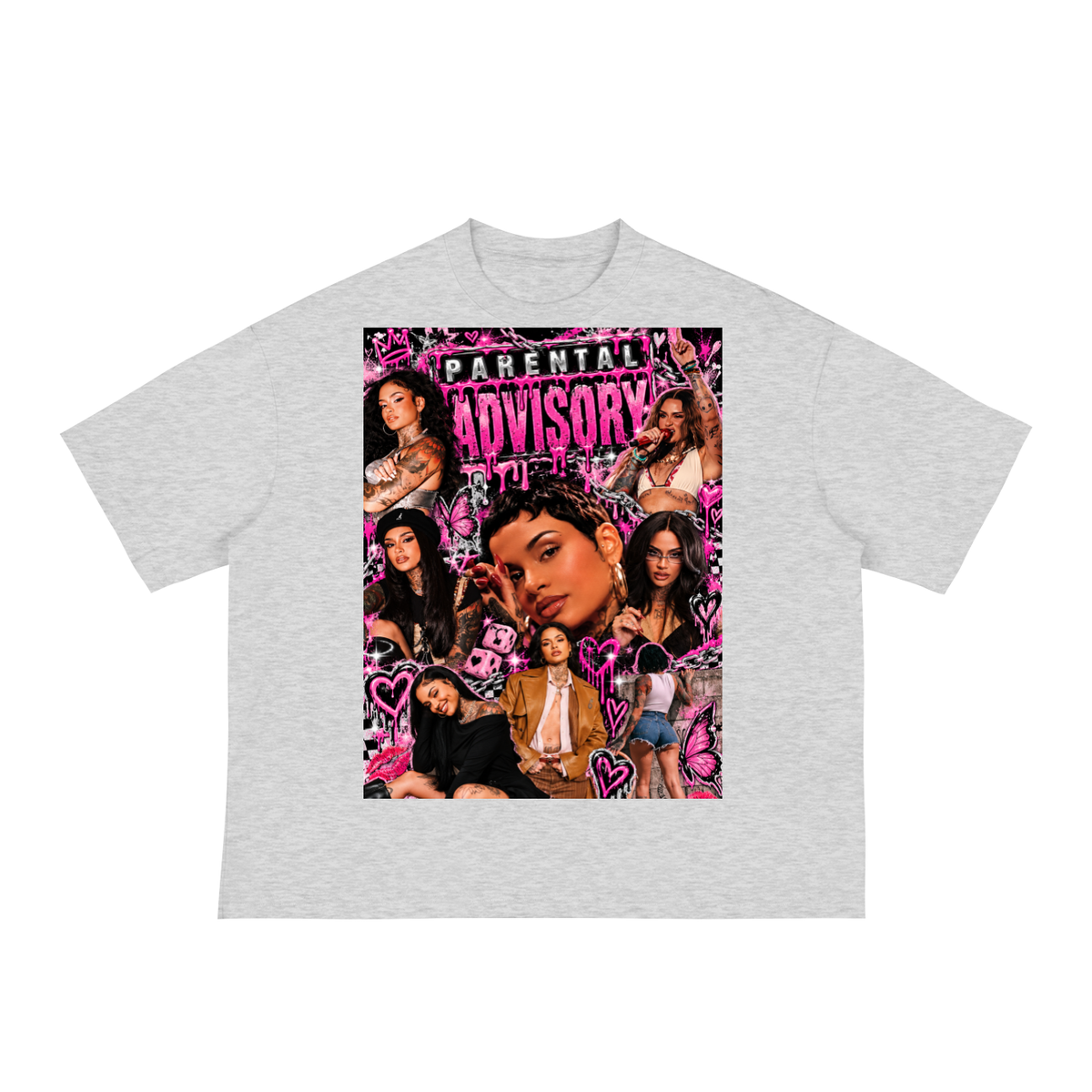 “Parental Advisory” Kehlani 
Classic Loose Boxy Tee