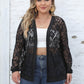 Lace Open Front Cardigan