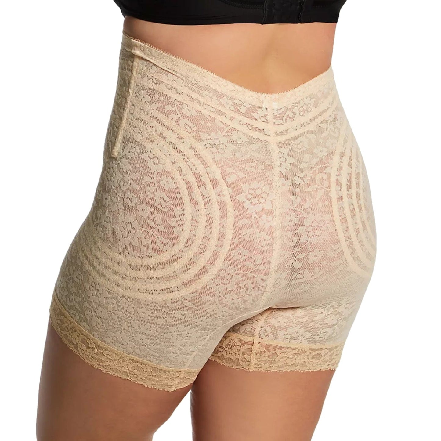 No Roll High Waist Lace Thigh Slimmer with Extra Firm Support