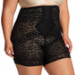 No Roll High Waist Lace Thigh Slimmer with Extra Firm Support
