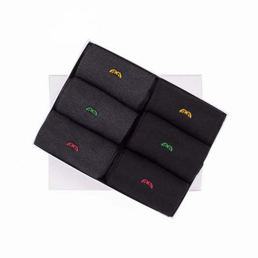 Men’s Bamboo Dress & Trouser Socks 6-Pack