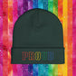 Rainbow Proud LGBTQ+ Pride Embroidered Knit Beanie