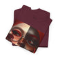 Graphic Tee — Dual-Faced Gothic Rose Portrait
