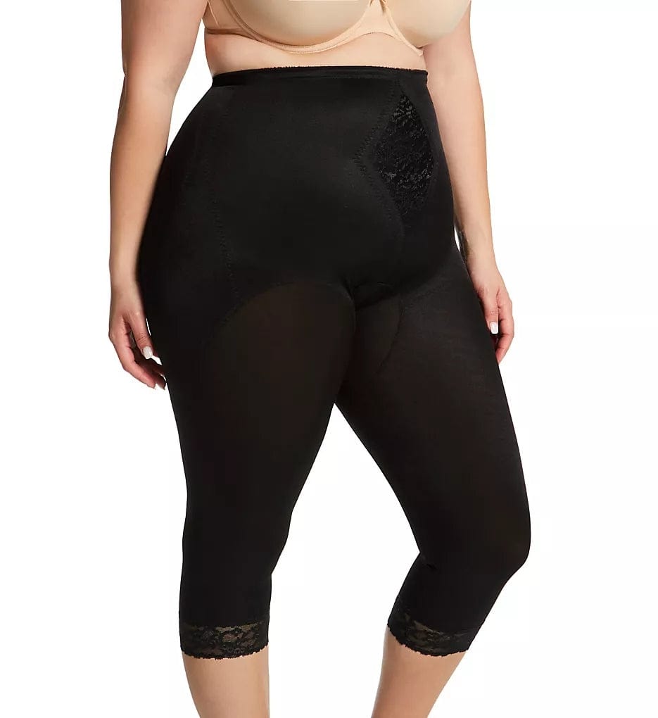 Waistline Capri Pant Liner with Tummy Control Panel| Memory Compression Fabric | Medium Support