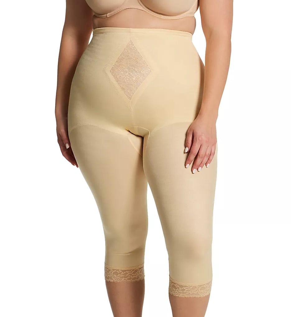 Waistline Capri Pant Liner with Tummy Control Panel| Memory Compression Fabric | Medium Support