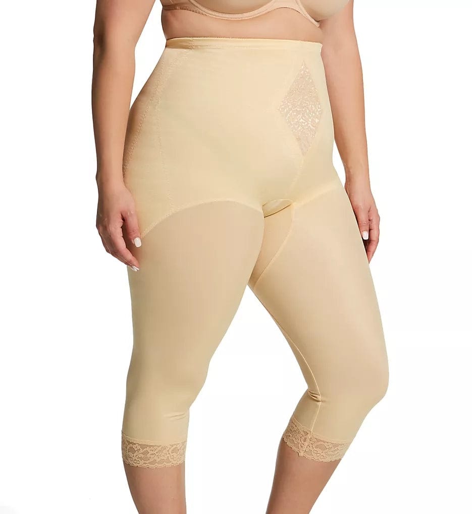 Waistline Capri Pant Liner with Tummy Control Panel| Memory Compression Fabric | Medium Support