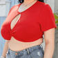 “Twisted Desire” Cropped Blouse