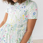 Spring Dandelion Floral S/S Pocket Twirl Dress