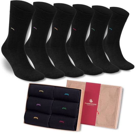 Men’s Bamboo Dress & Trouser Socks 6-Pack