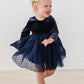 Light Navy Velvet Tutu Dress