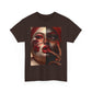 Graphic Tee — Dual-Faced Gothic Rose Portrait