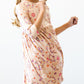 Flower Child 3/4 Sleeve Pocket Twirl Dress