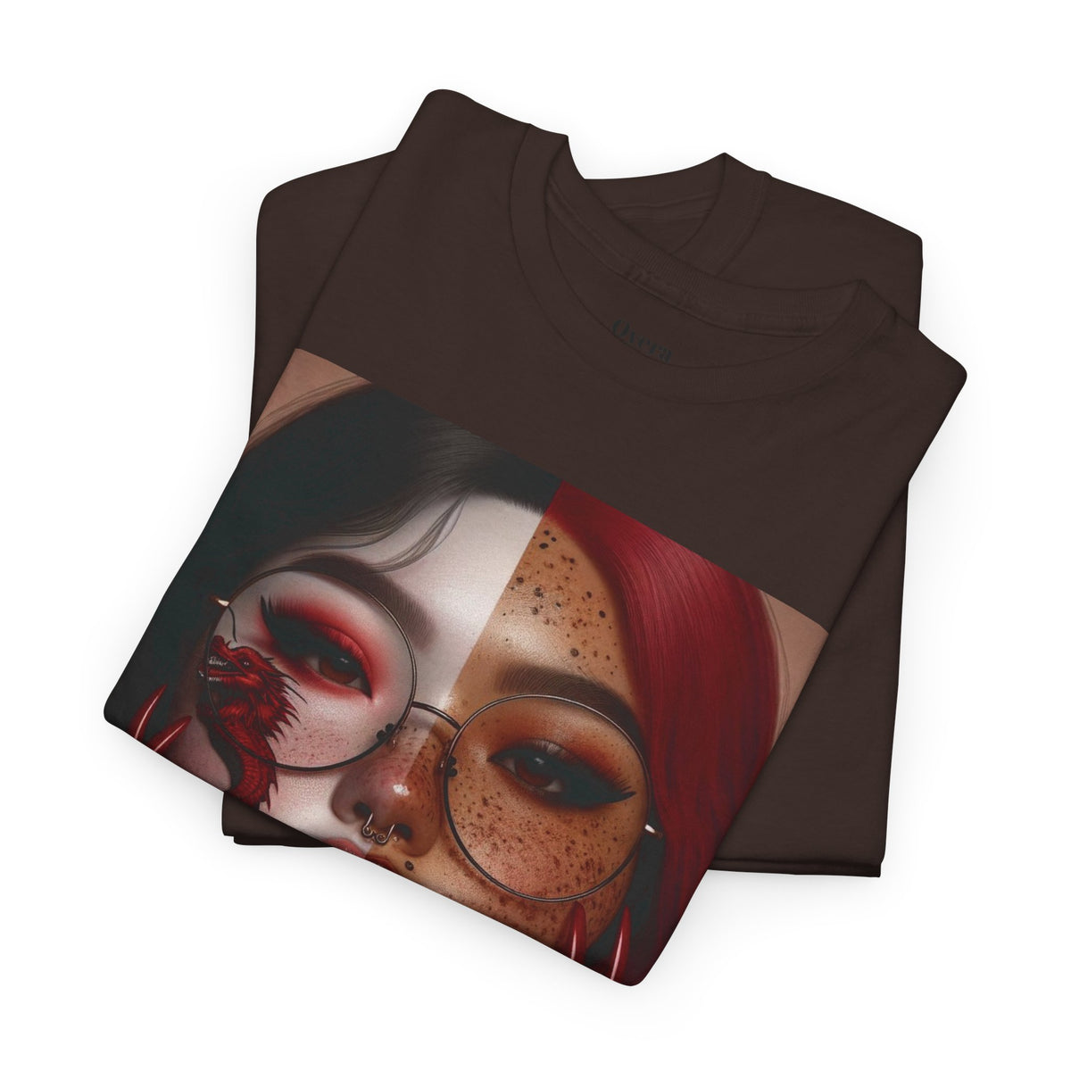Surreal Split Face Art T-Shirt