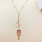 Aquamarine Quartz Ballet Necklace