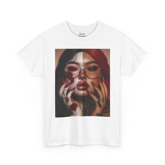 Surreal Split Face Art T-Shirt