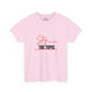 Stay the Topic T-Shirt — Minimalist Script & Bold Text Tee