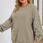 Round Neck Dropped Shoulder Sweatshirt