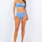 2 Piece Rouched Top and Bottom High Waist Bikini