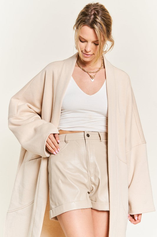 “Wine Down Wednesday” Oversized Knit Cardigan