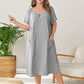 Round Neck Short Sleeve Lounge Dress