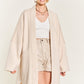 “Wine Down Wednesday” Oversized Knit Cardigan