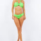 2 Piece Exotic Ruched Halter Neckline Bikini