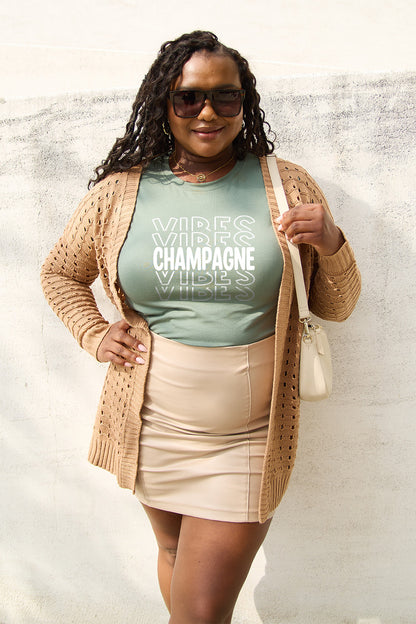 “CHAMPAGNE VIBES” Short Sleeve T-Shirt