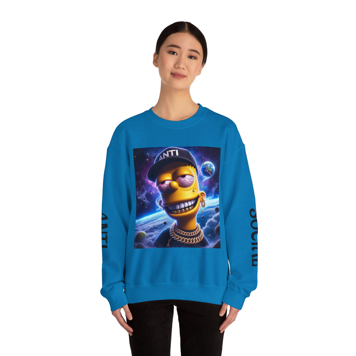“Anti Social” Heavy Blend™ Crewneck Sweatshirt