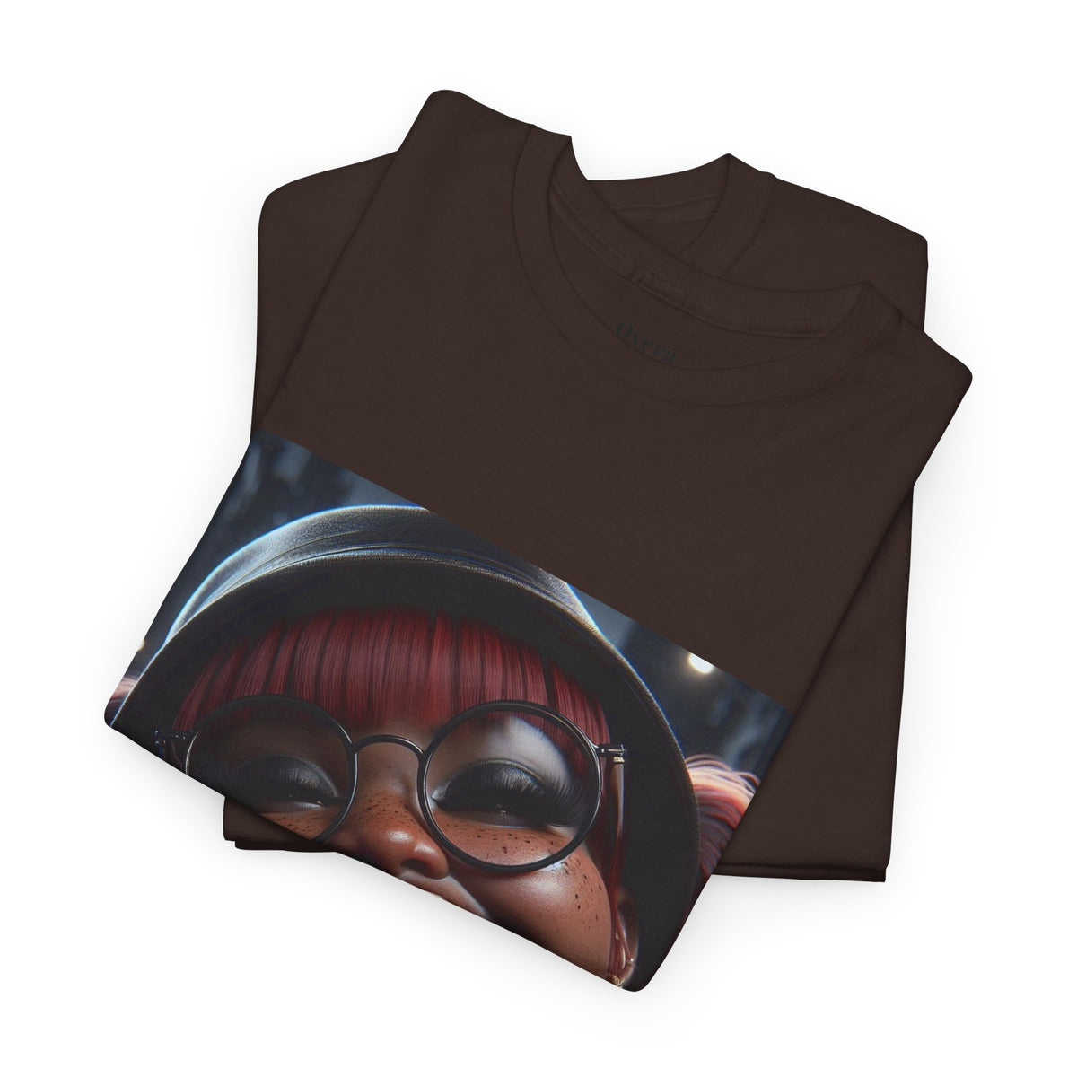 Graphic Tee — Smiling Afro Girl Portrait Shirt