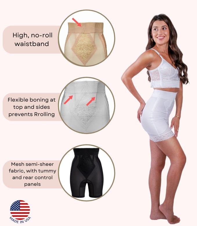 High Waist "No Top Roll" | Firm Control Girdle