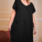 Round Neck Short Sleeve Lounge Dress
