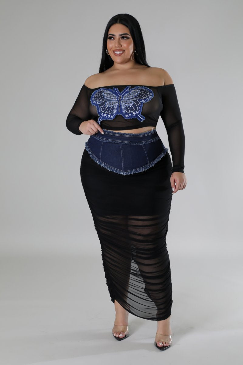 “Butterfly Love” Skirt Set