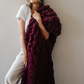 DOUBLE RUCHED FAUX FUR XL THROW BLANKETS
