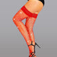 Thigh High Rhinestone Fishnet Stockings