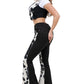 Rodeo Bell Bottom Jean in Black