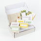 Set of  6 Handmade cold process ,Natural Soap Bars in gift Set box