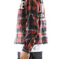 VERIN Heavy Flannel Crop Top Button Down Shirt