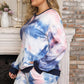 Tie-Dye Long Sleeve Top and Shorts Set