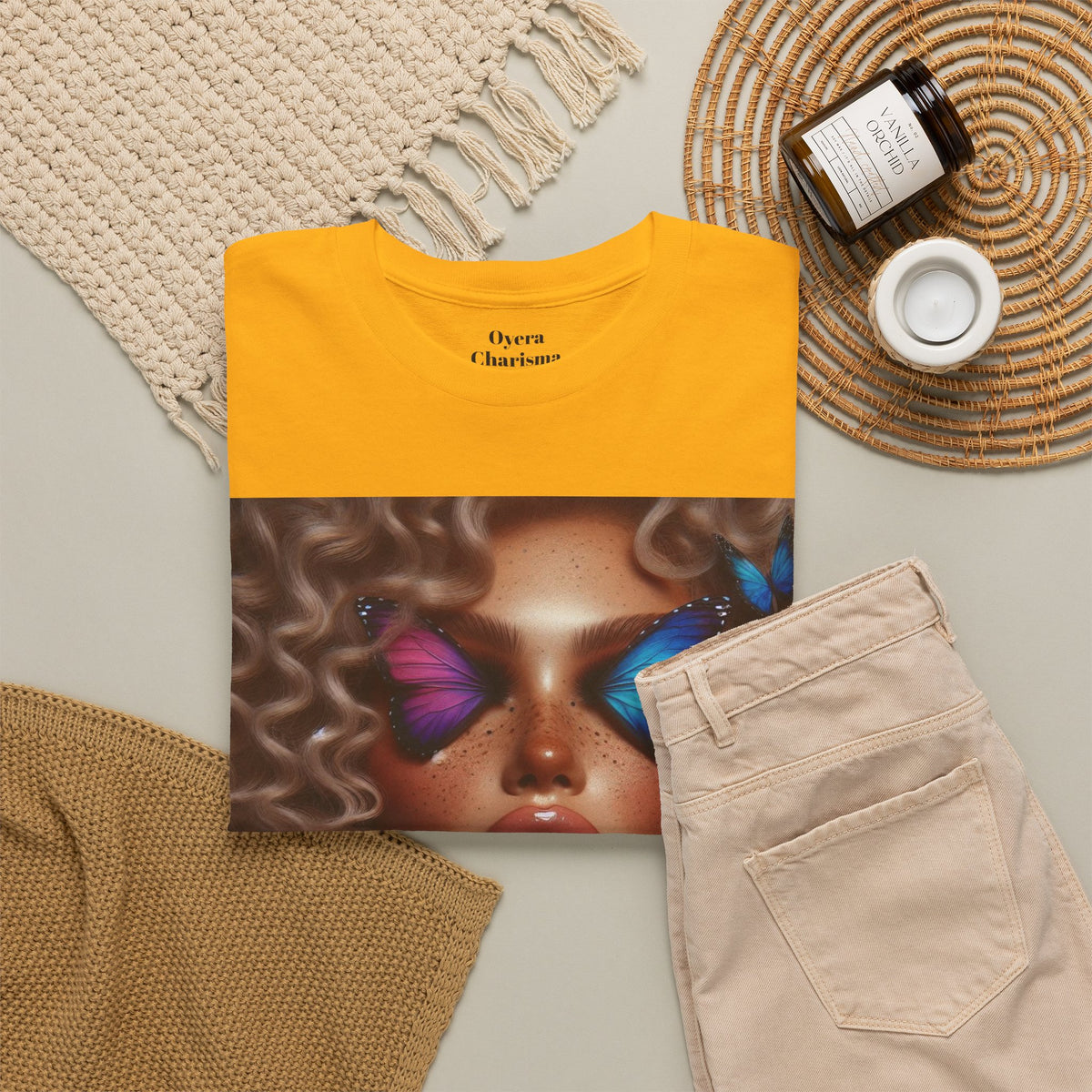 Butterfly Glam Portrait T-Shirt