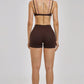 The New Seraphine Layered V Sports Bra Shorts 2-Piece Set